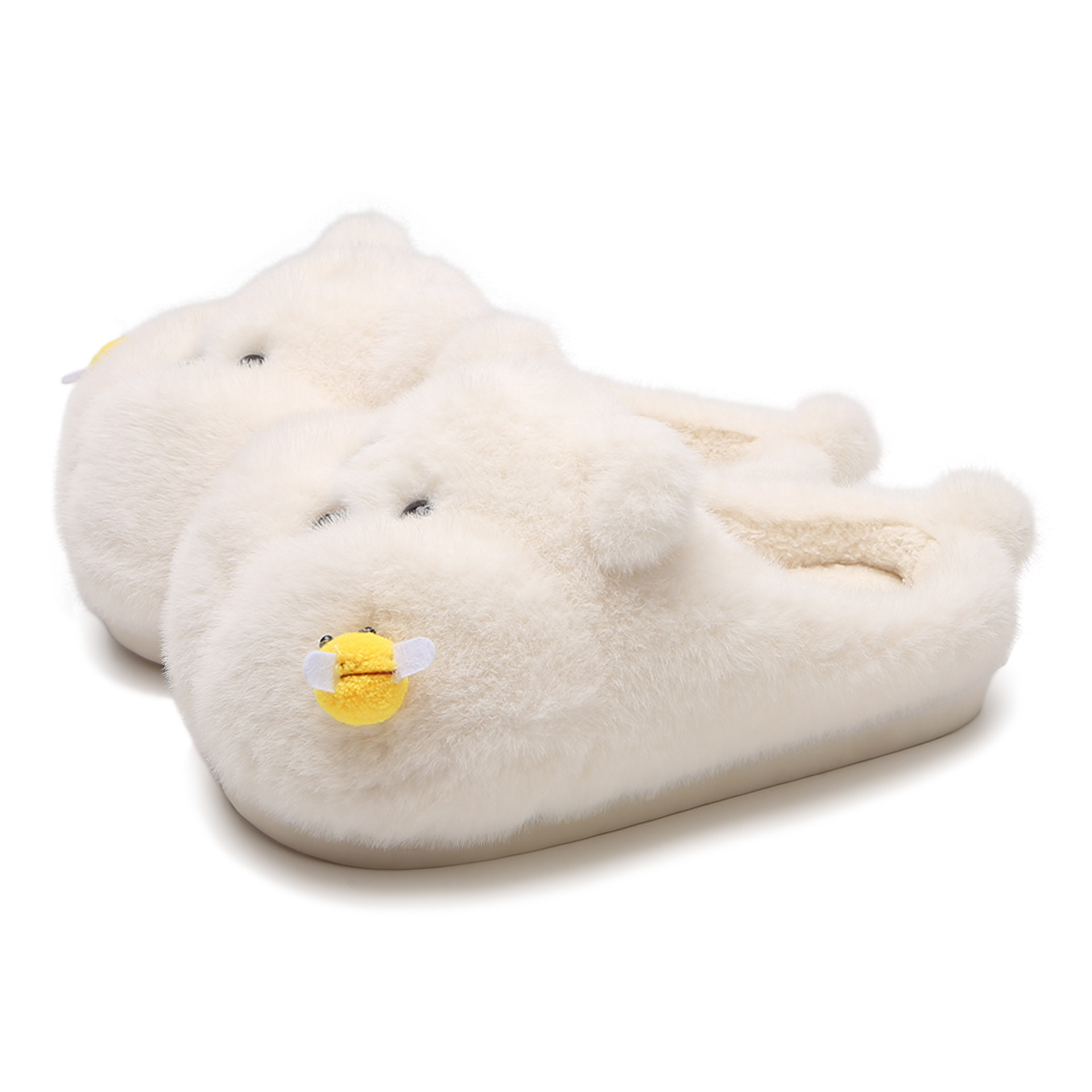 Cute And Fun Chubby Bear Slippers Stung By A Bee