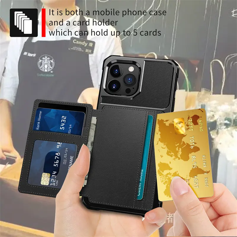 Car Magnetic Card Cover Phone Case Drop-resistant