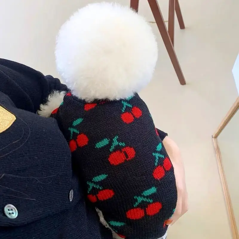 Pet Knitted Sweater For Teddy Bichon Frise, And Small Puppies