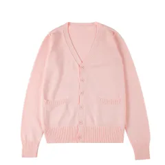 Cardigan Sweater Women's Soft Super Cute - Cherry Blossom Powder-Xl - View 1