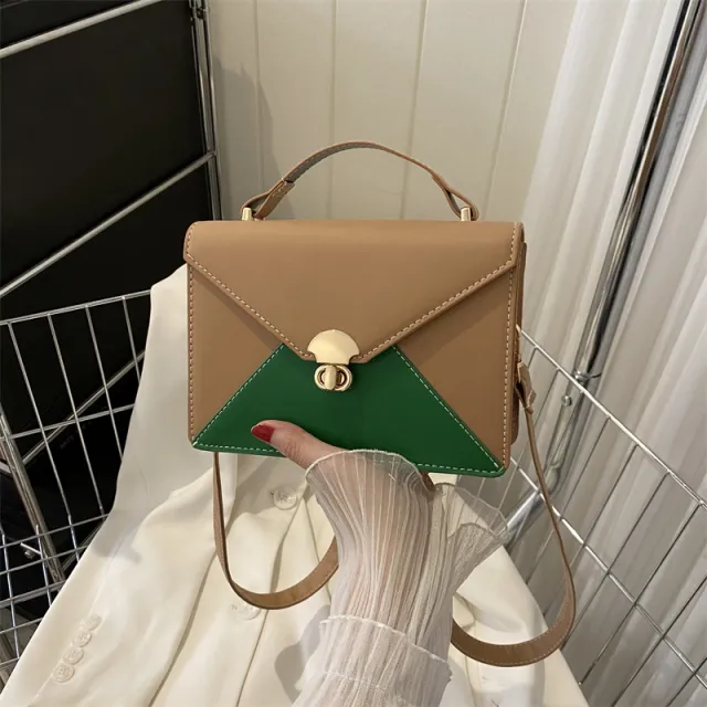 All matching Women's Korean style Shoulder Messenger Bag Khaki - Shop at LoveMi