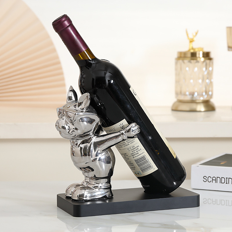 Wine Rack Decoration French Bulldog Creative And Slightly Luxury Decorations — foto 19