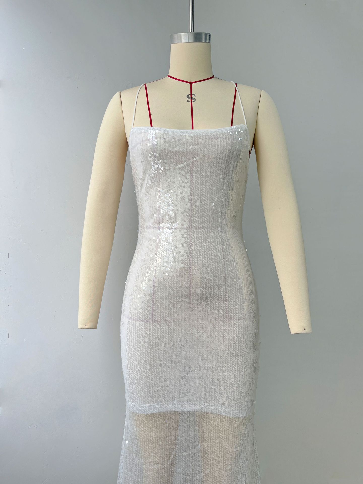 Mop Backless Slim Fit Sling Dress