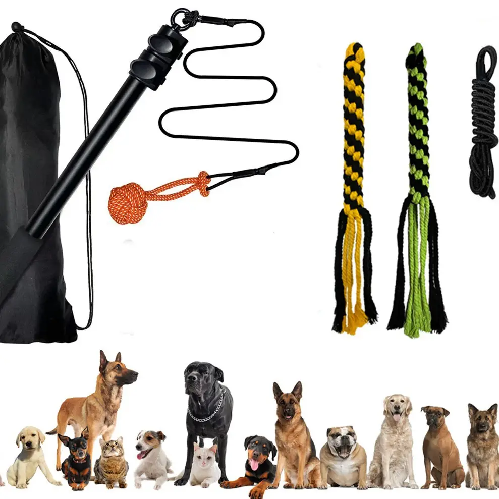 Telescopic Stick Dog Teasing Rod Toy Pet