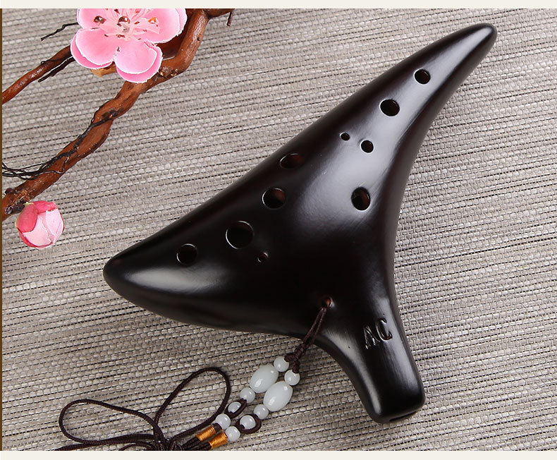 Title 5, Enhanced 12-hole Alto C smoked Ocarina Experien...