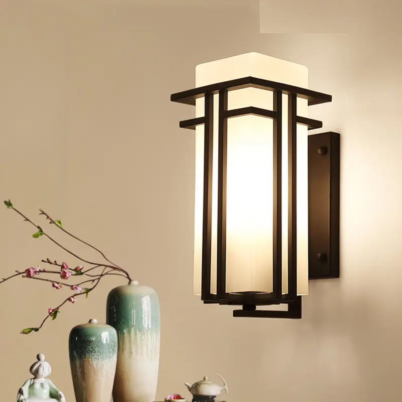 Outdoor Wall Lamp Chinese Style Waterproof Minimalist
