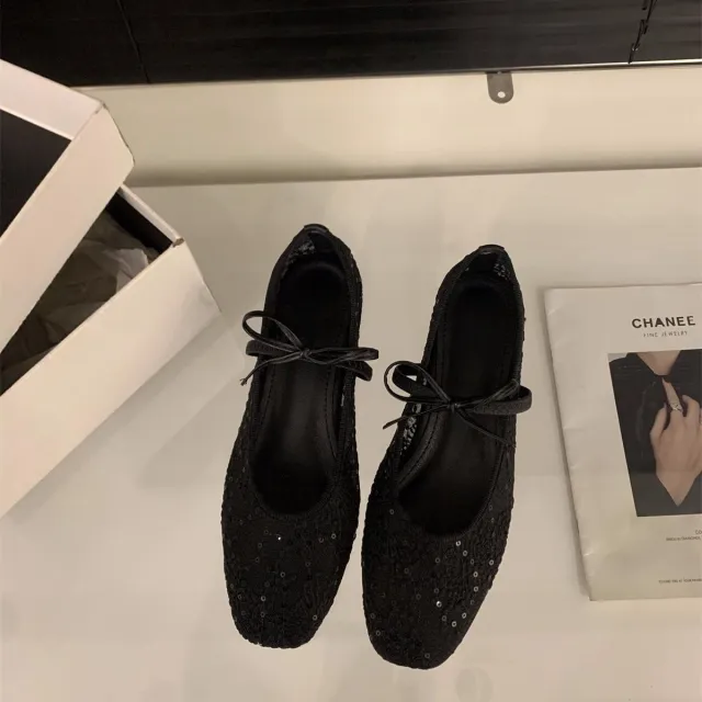Spring Mesh Breathable Square Toe Mary Jane Pumps Black - Shop at LoveMi