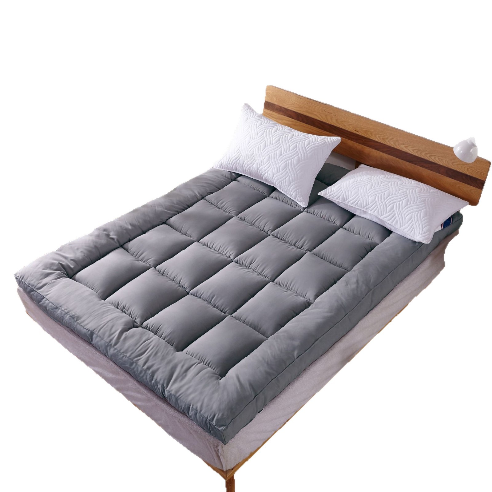 Thickened Microfiber Mattress Topper, Non-slip Bed Pad For Home Use