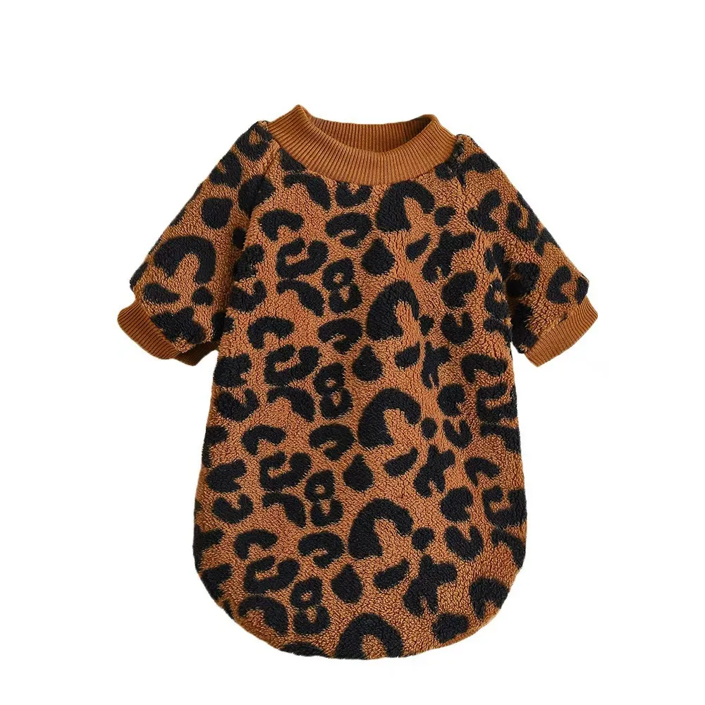Fashion New Leopard Dog Warm Sweater - Leopard Print