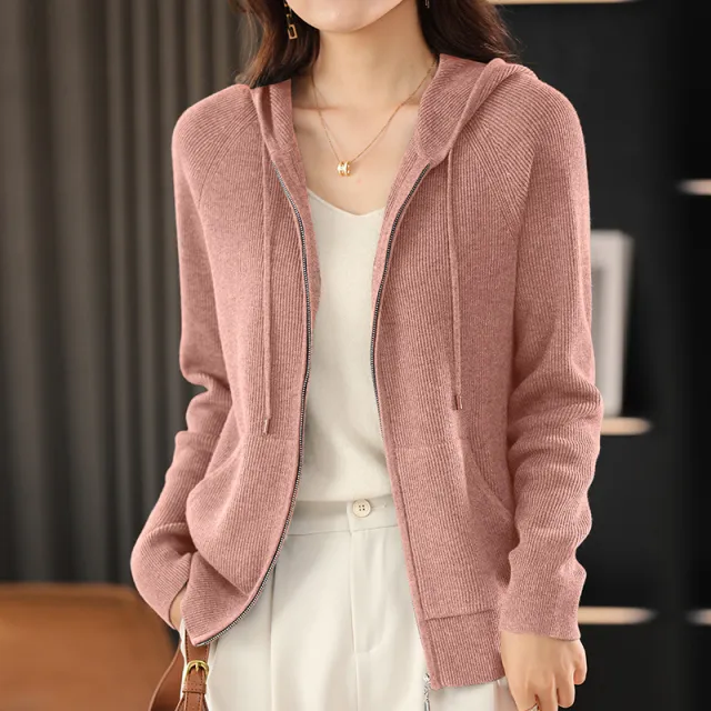 Autumn New Women's Sweater Hoodie La Lian Pink - Shop at LoveMi