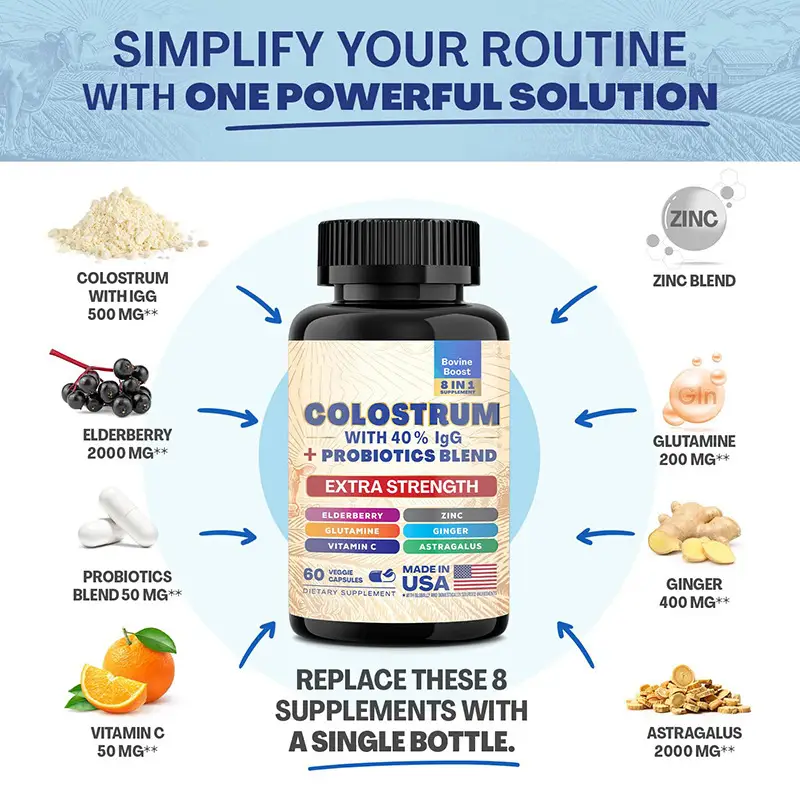 Bovine Colostrum Capsules 60 Capsules