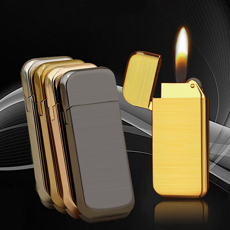 Ultra-thin Pearl Lighter 6mm Metal-plated Grinding Wheel Lighter With An Open Flame