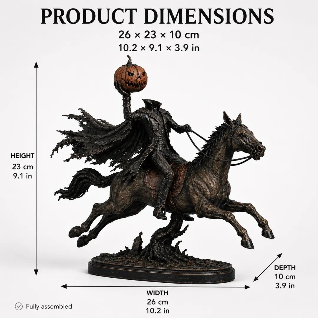 Headless Horseman Statue Ornament, picture 4 of 4