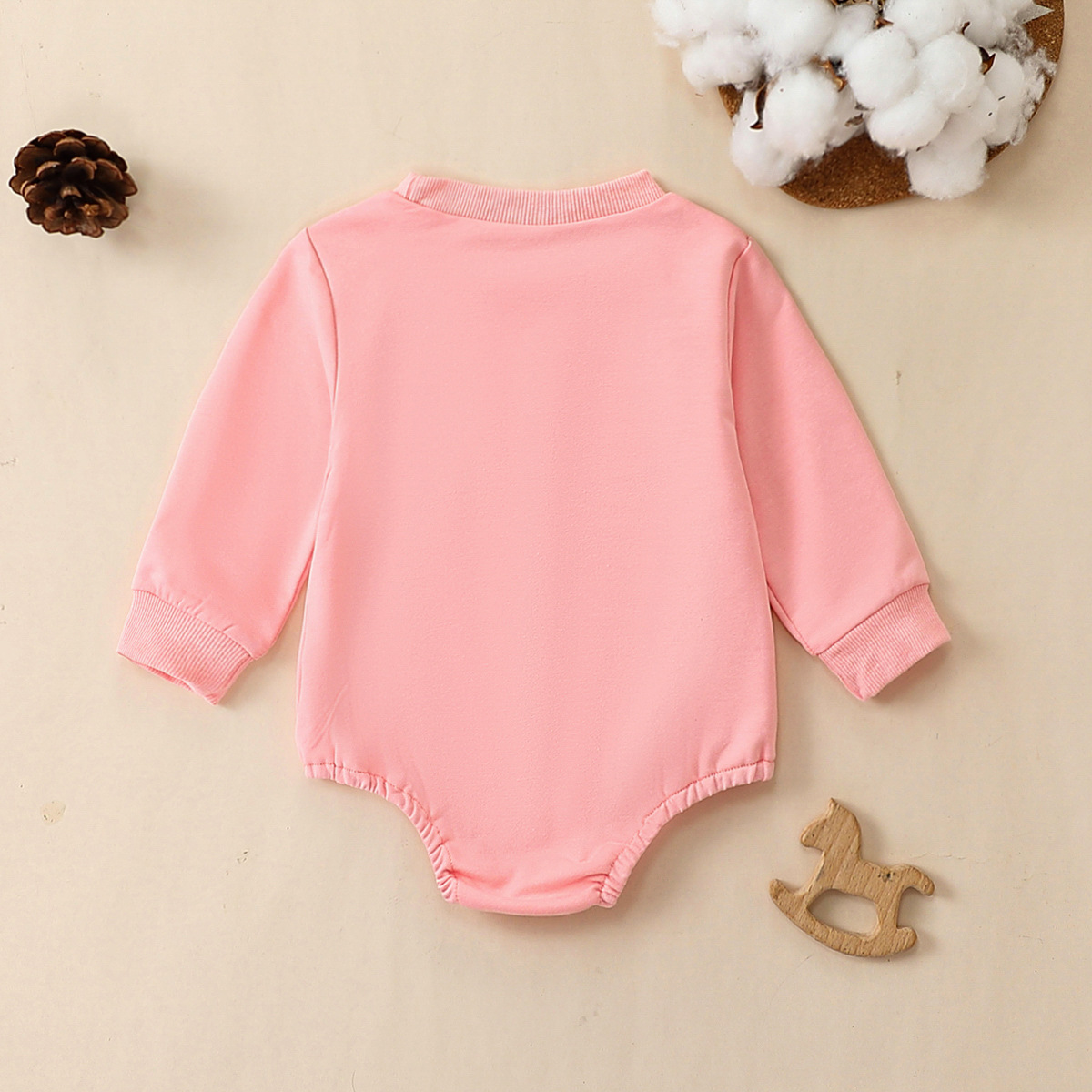 Children's Letter Pattern Triangle Rompers