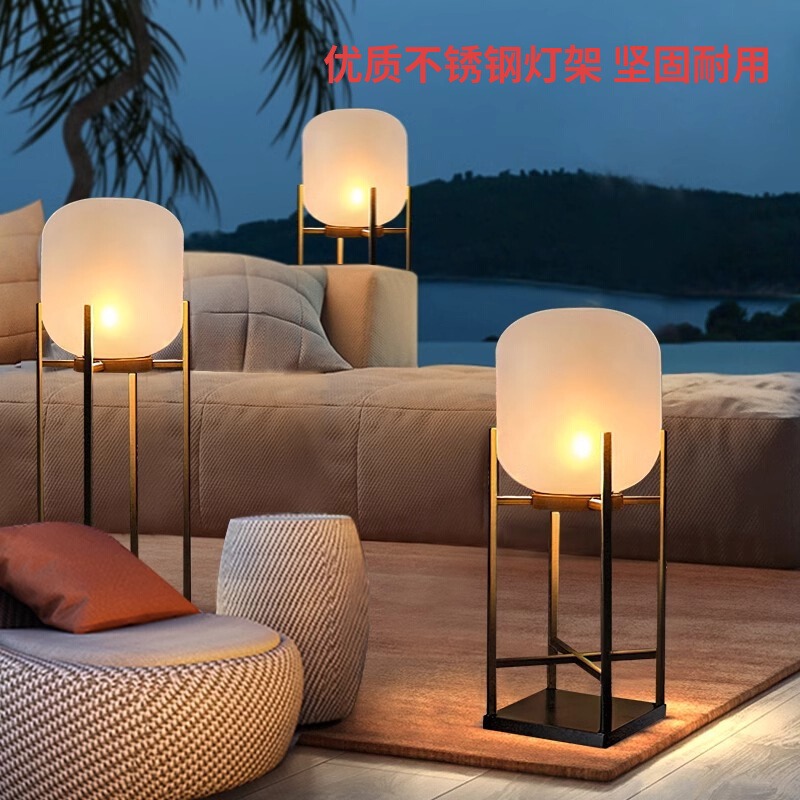Outdoor Floor Lamp, Courtyard Standing Festive Decorative Light