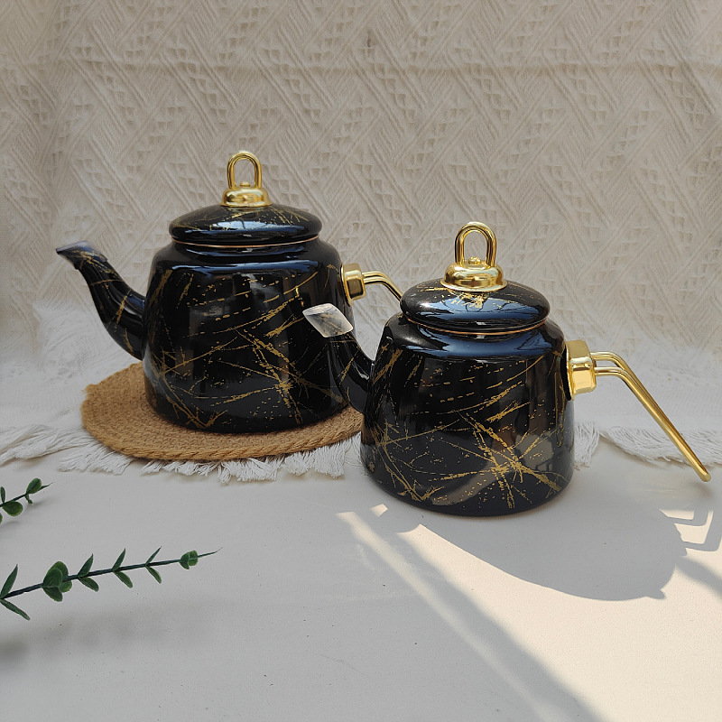 Xinjiang Special Enamel Pot Hotel Milk Tea Pot