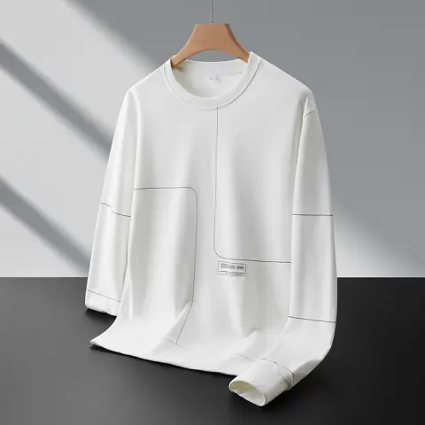 Men's Loose Round Neck Casual Versatile Pullover Sweatshirt
