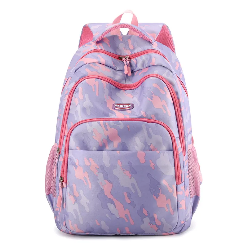 Children's Lightweight Burden Alleviation Spine Protection Backpack - Purple
