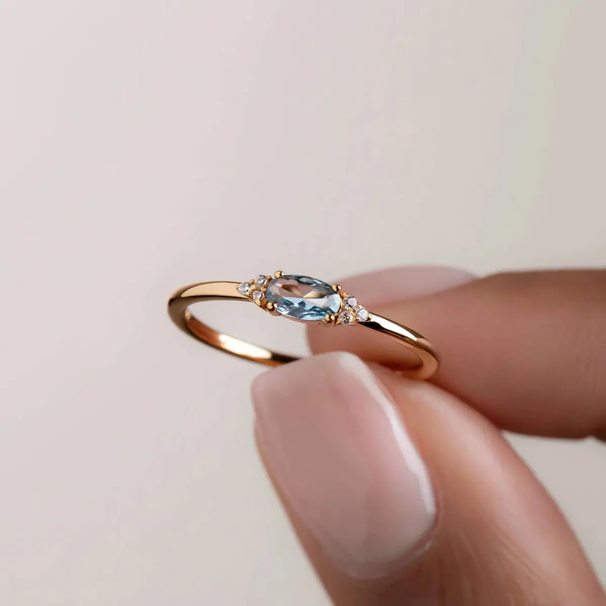 S925 Sterling Silver Blue Stone Horse Eye