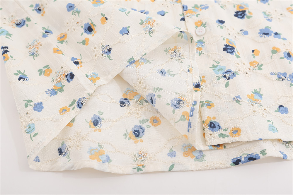 Floral Long Sleeve Shirt Men's Japanese Leisure Loose Cardigan