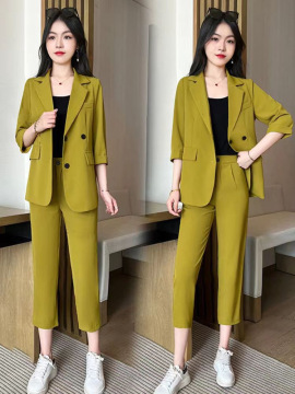 Plus Size Suit Coat Harem Pants Two-piece Set