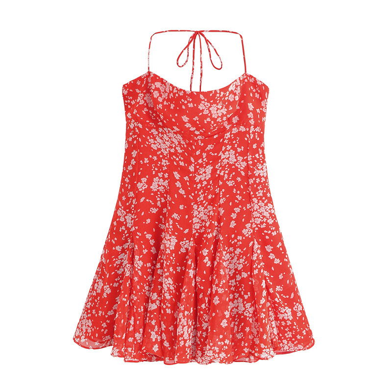 Wavy Style Wide Hem Dress