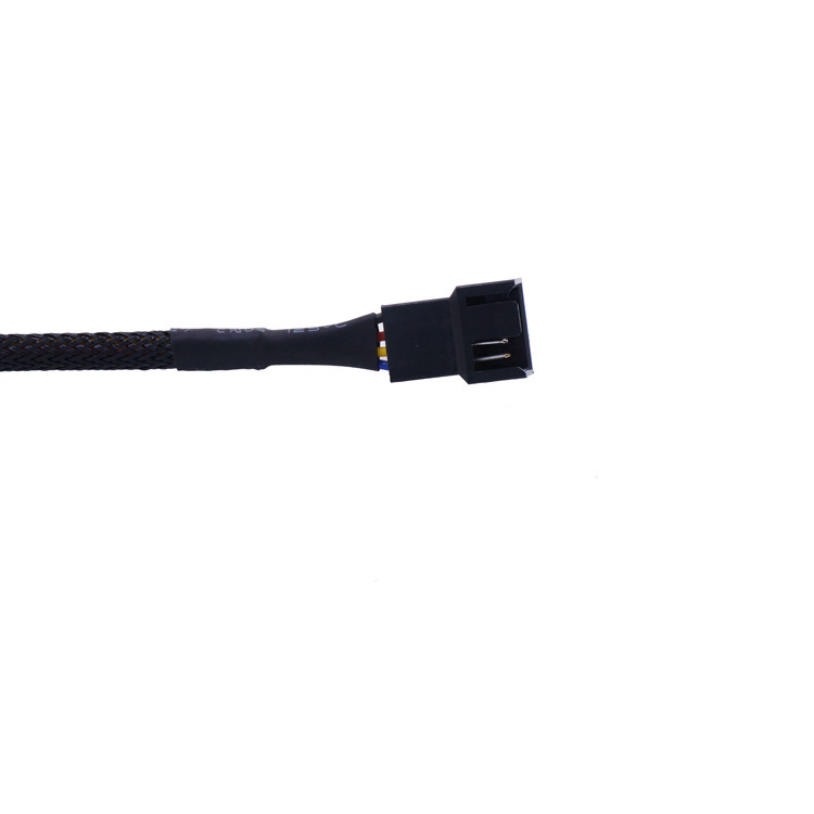 Chassis Fan Four-pin Extension Cable Radiator Lengthened CPU Fan PWM Temperature Control Extension
