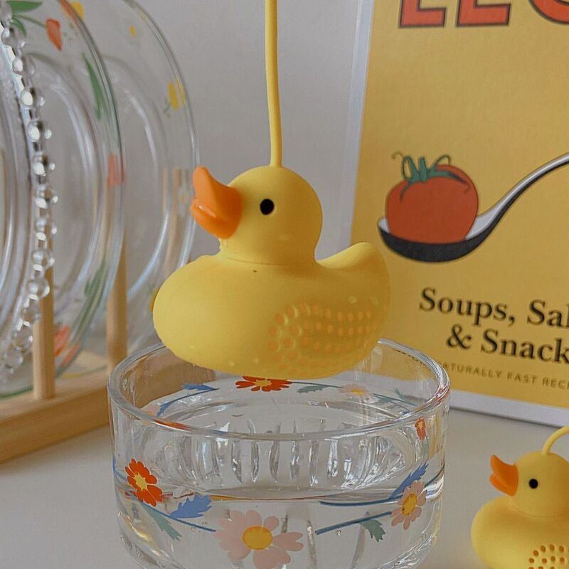 Tea Flower Tea Filter Duck Silicone Tea Infuser