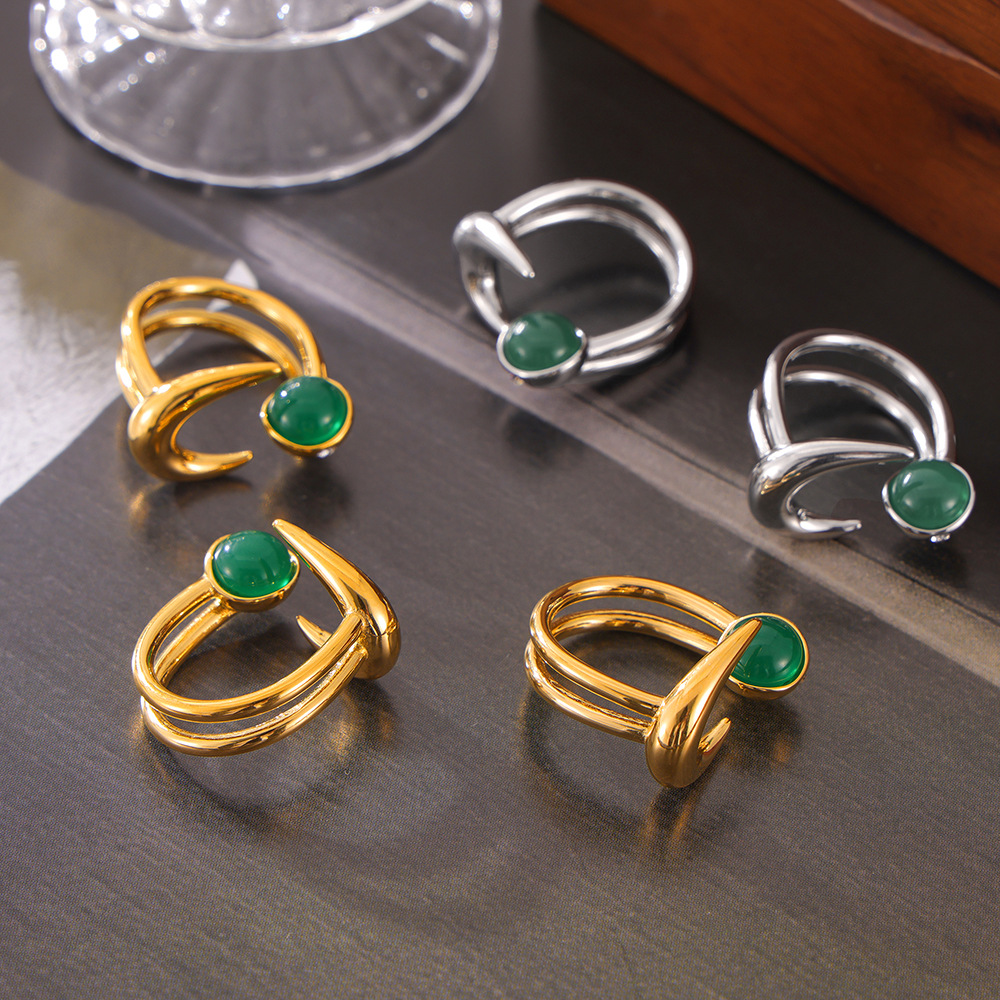 Design Double Layer Titanium Steel Open-end Ring