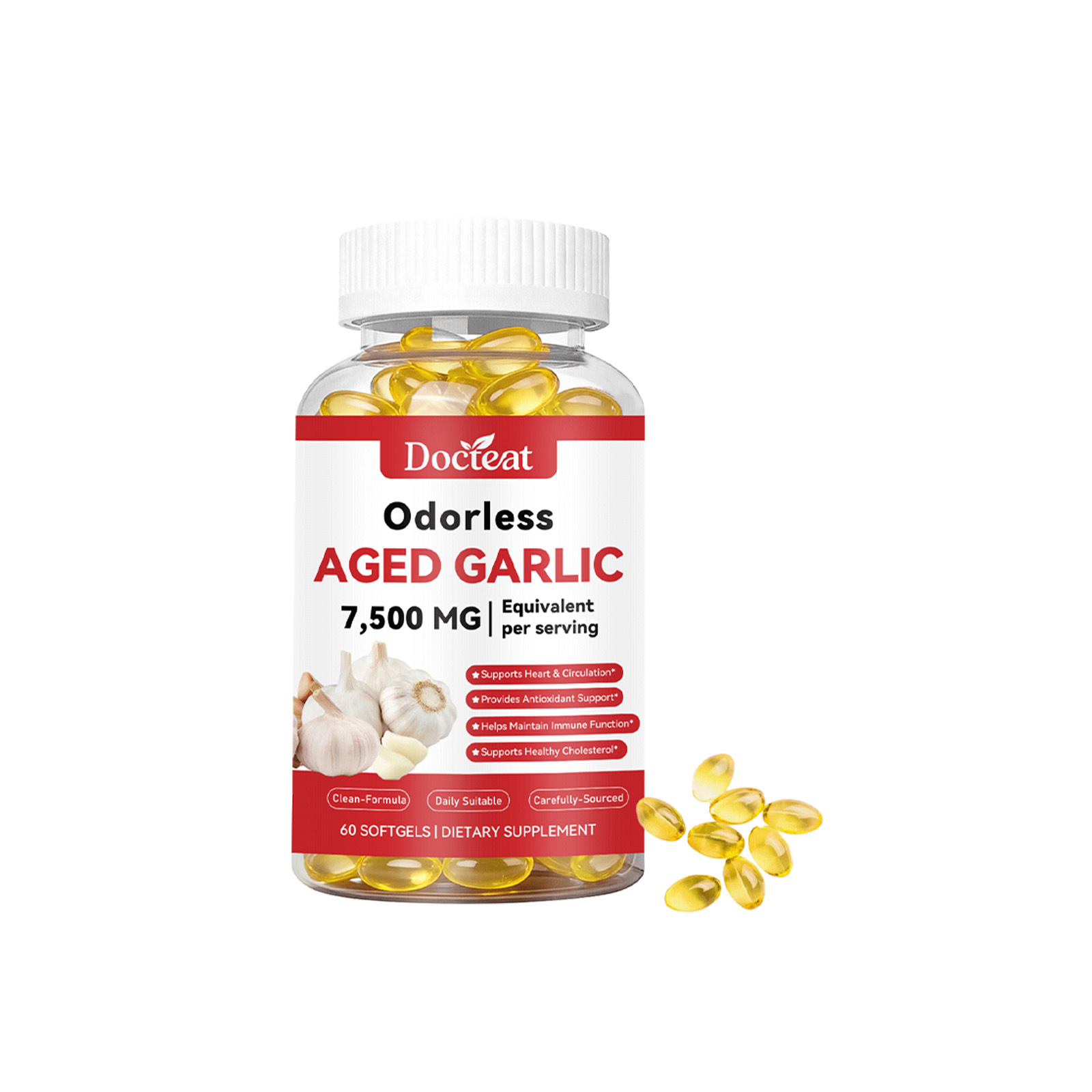 Softgel Capsules With Garlic Extract