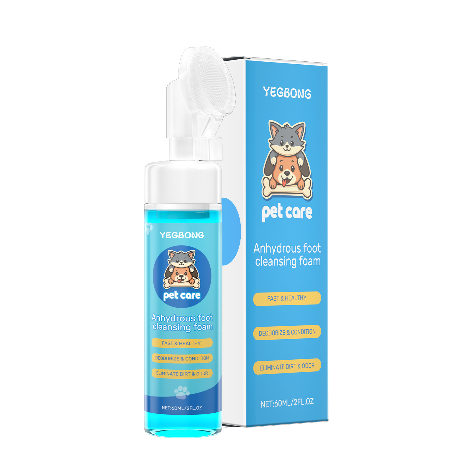 Pet Foot Cleaning Foam Liquid