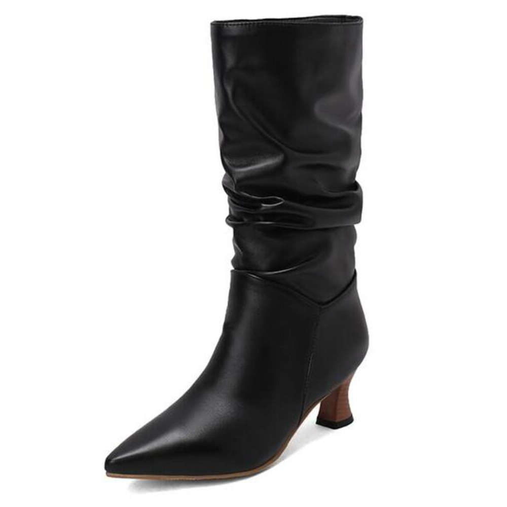 Mid-Heel Pointed Toe Boots, picture 6 of 10