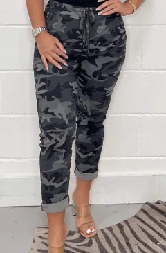Fashion Camouflage Print Loose Casual Pants Sports Pants - Gray Camouflage - View 1