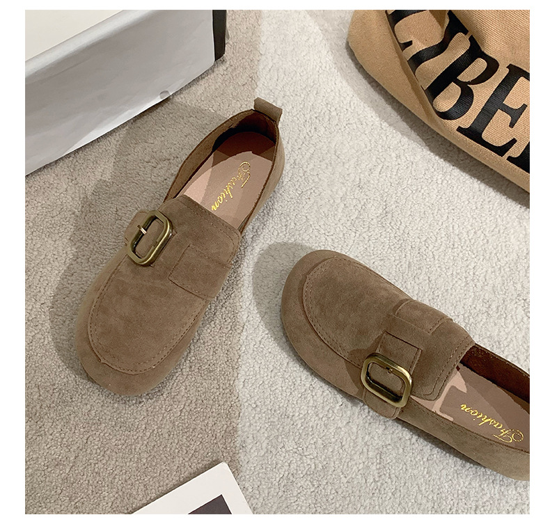 Title 16, Retro Slip-on Shallow Mouth Flat Casual Shoes