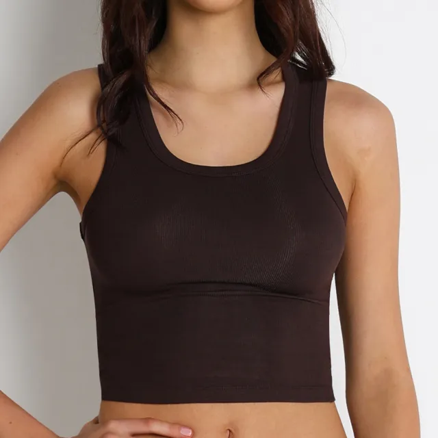 Thread Short Sleeve Slim Fit Breathable Bell bottom Pants Fitness Yoga Wear Coffee Color Vest - Shop at LoveMi