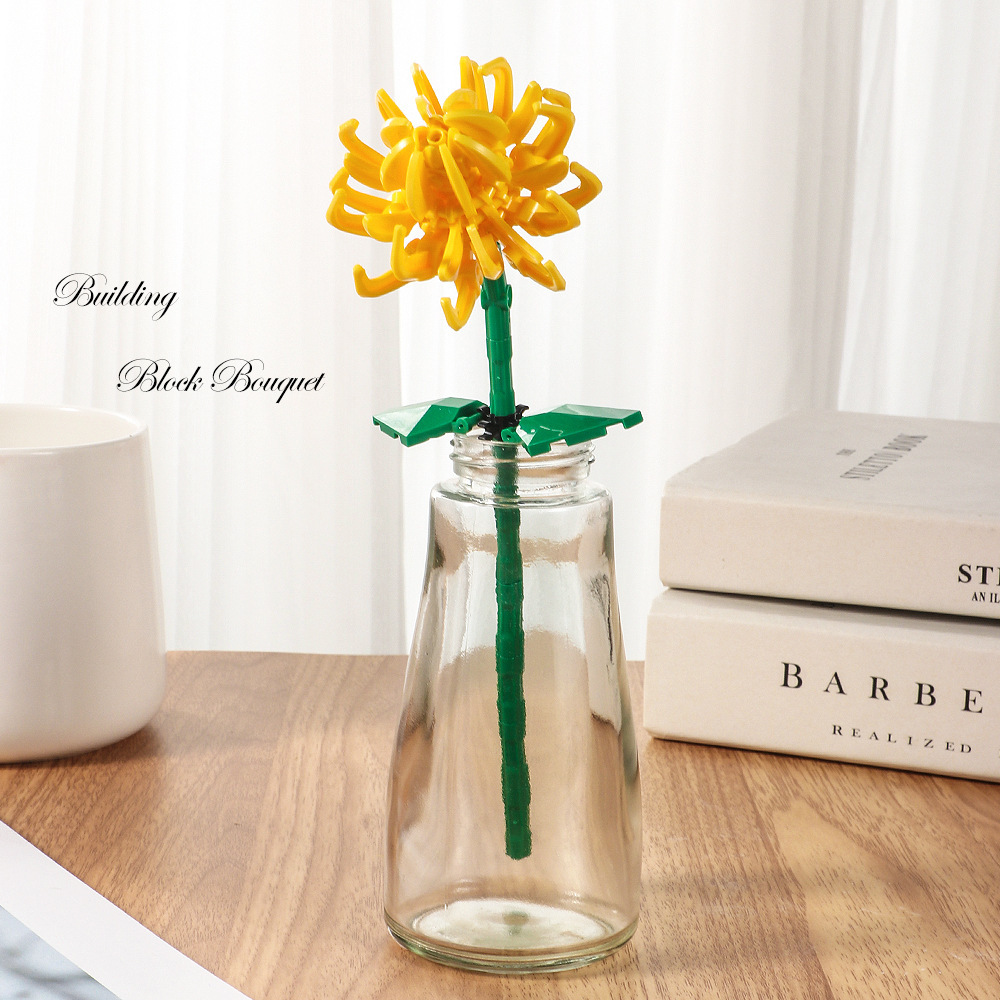 Preserved Flower Rose And Sunflower Desk Decoration