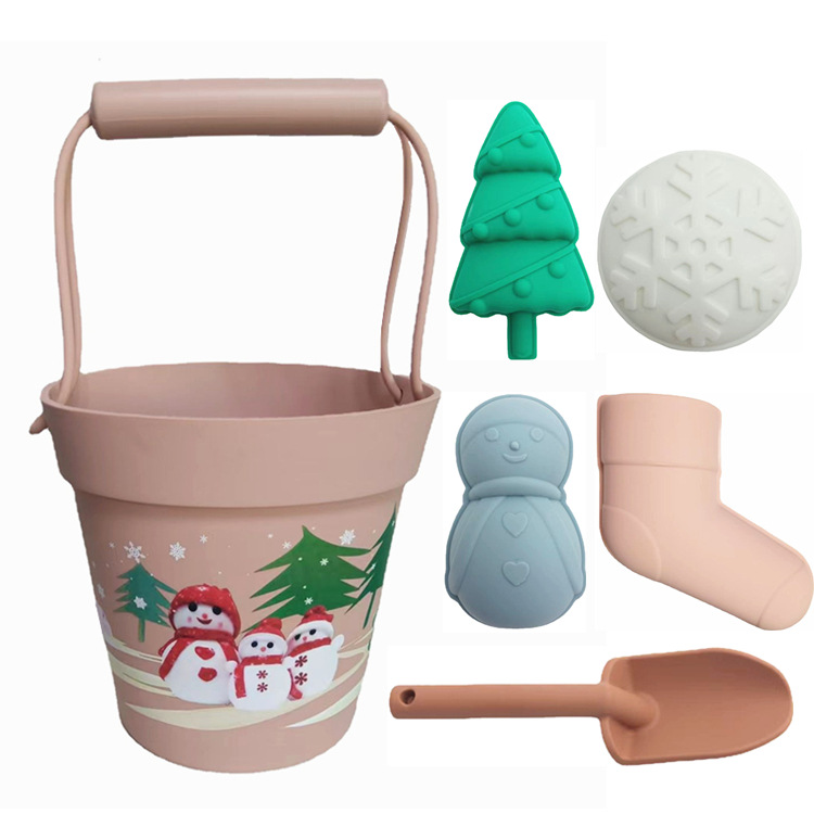 Beach Bucket Christmas Pink