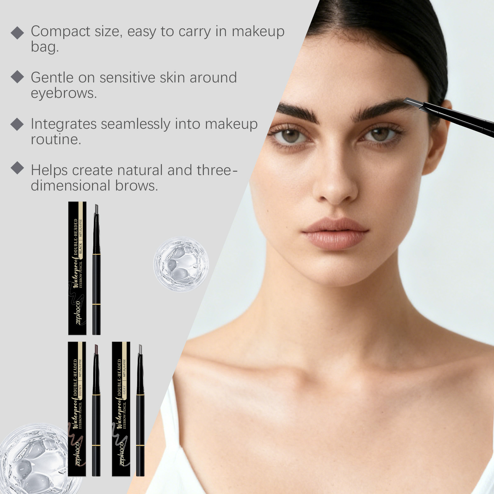 Double-ended Long-lasting Color-enhancing Eyebrow Pencil 4