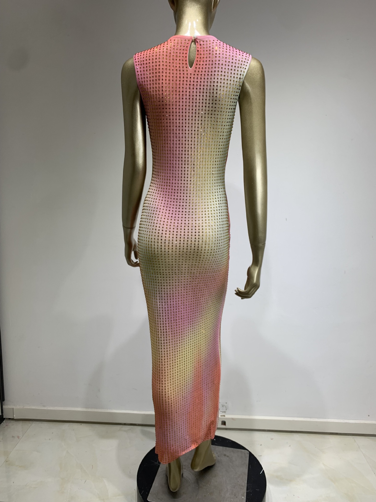 Sequin High-Waist Evening Dress, picture 2 of 9
