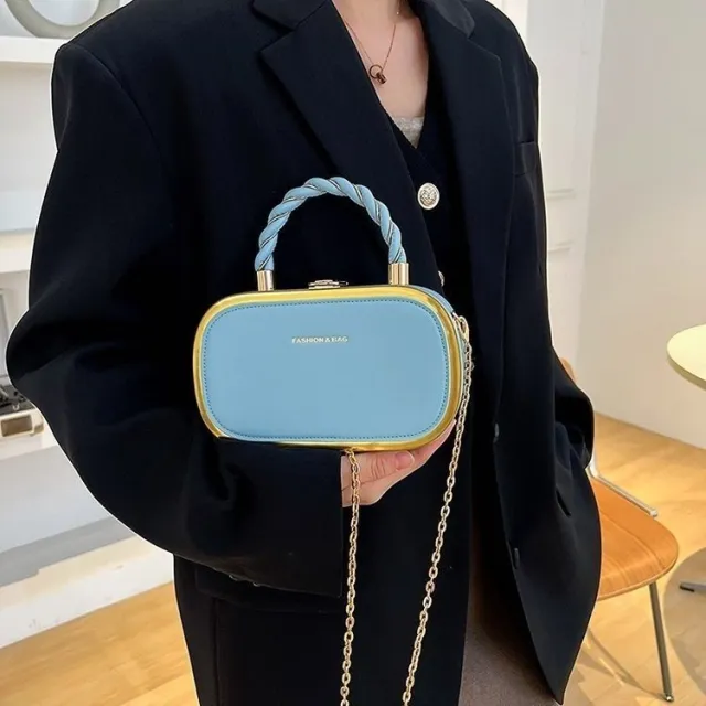 Fashion Simple Shoulder Bag Candy Color Crossbody Bag Blue - Shop at LoveMi