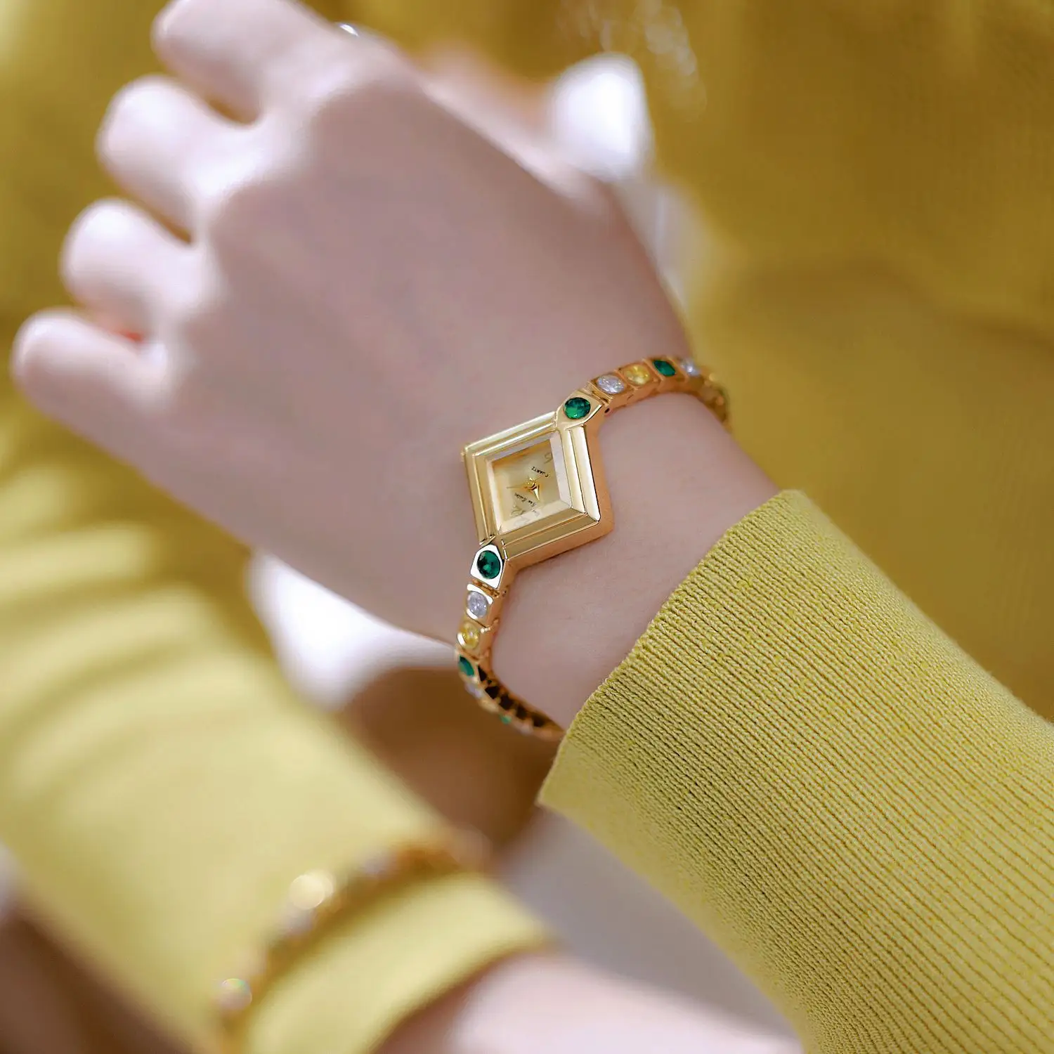 Light Luxury Temperament Gradient Diamond Anique Pocket