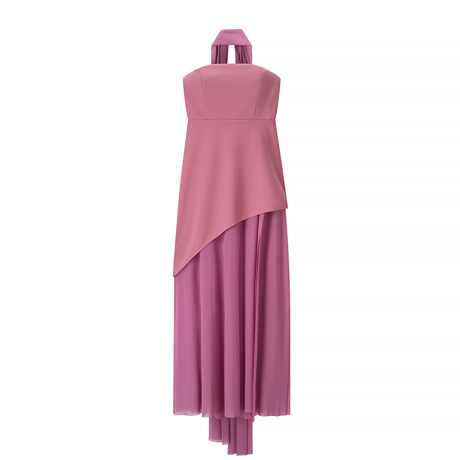 Minimalist Strapless Tulle Patch Hem Dress - Shop at LoveMi