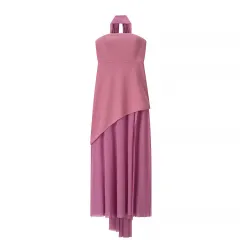 Minimalist Strapless Tulle Patch Hem Dress - View 1