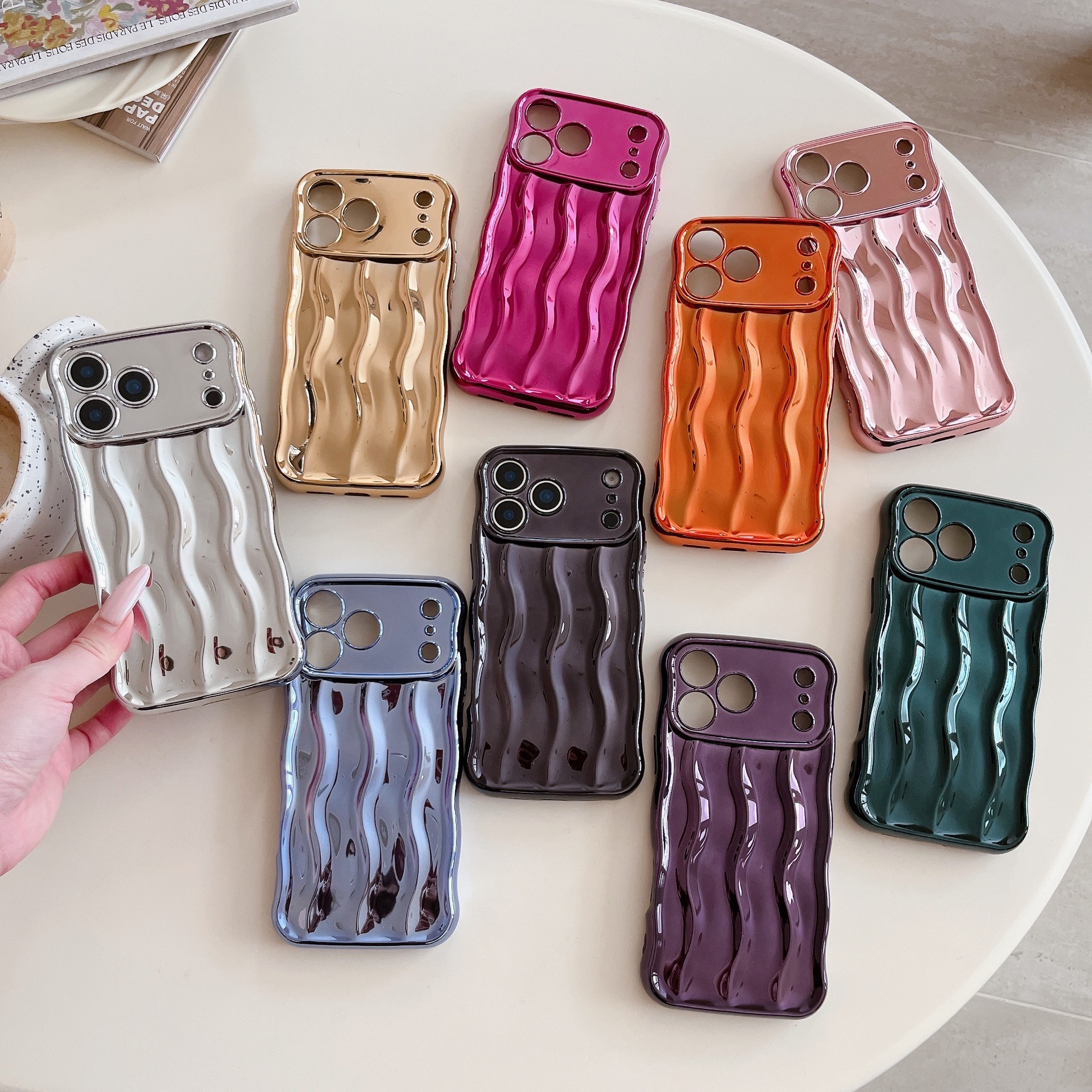 Solid Color Electroplating Advanced Sense Stripes Suitable For Phone Case - Image 6