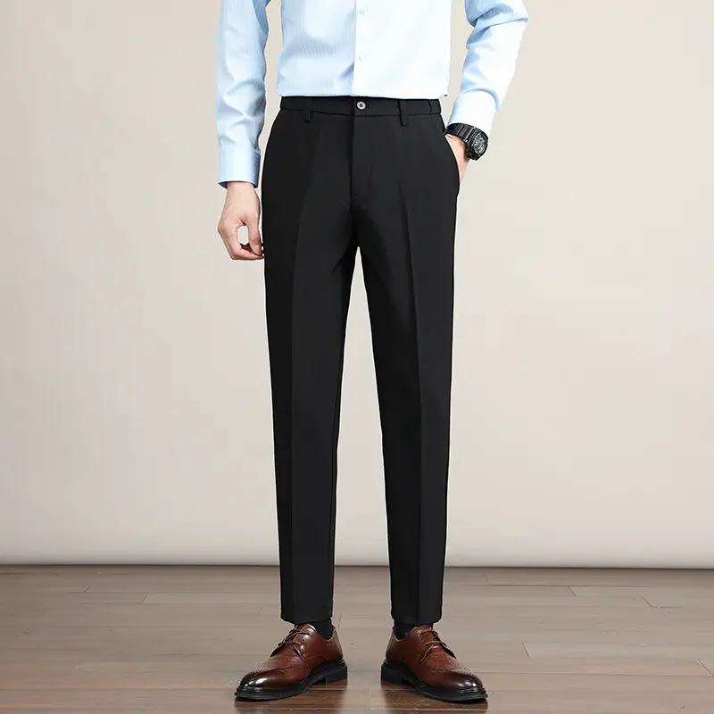 Korean-style Trendy Business Drop-crotch Mens Suit Pants