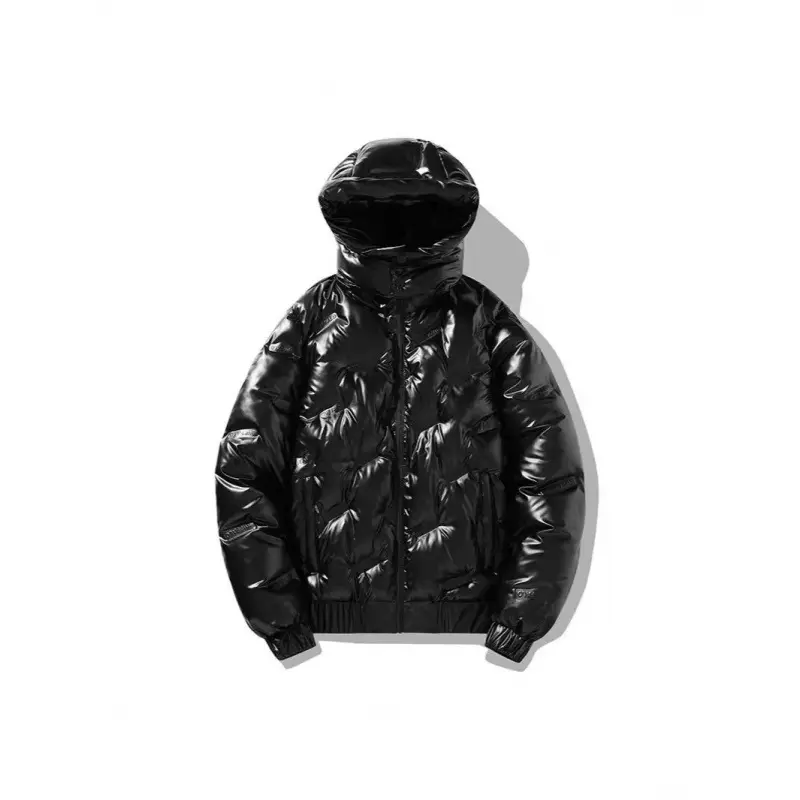 European-size New Glossy Trendy-brand Mens Cotton Jacket