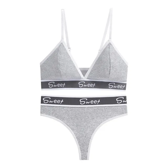 Underwear T back Plus Size Fitness Yoga Sports Underwear Gray - Shop at LoveMi