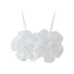 Cross-border Personalized Fashion Flower Camisole - White - View 1