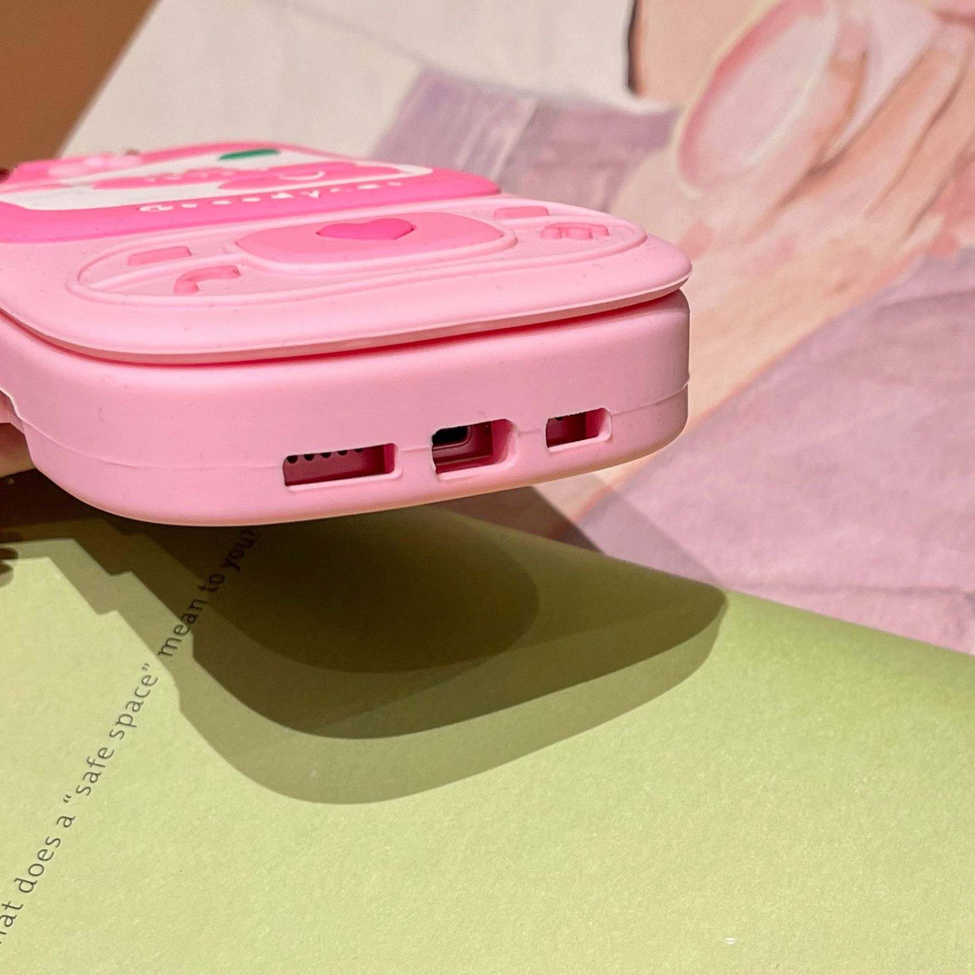 Cute Shaped Silicone Slide Phone Case