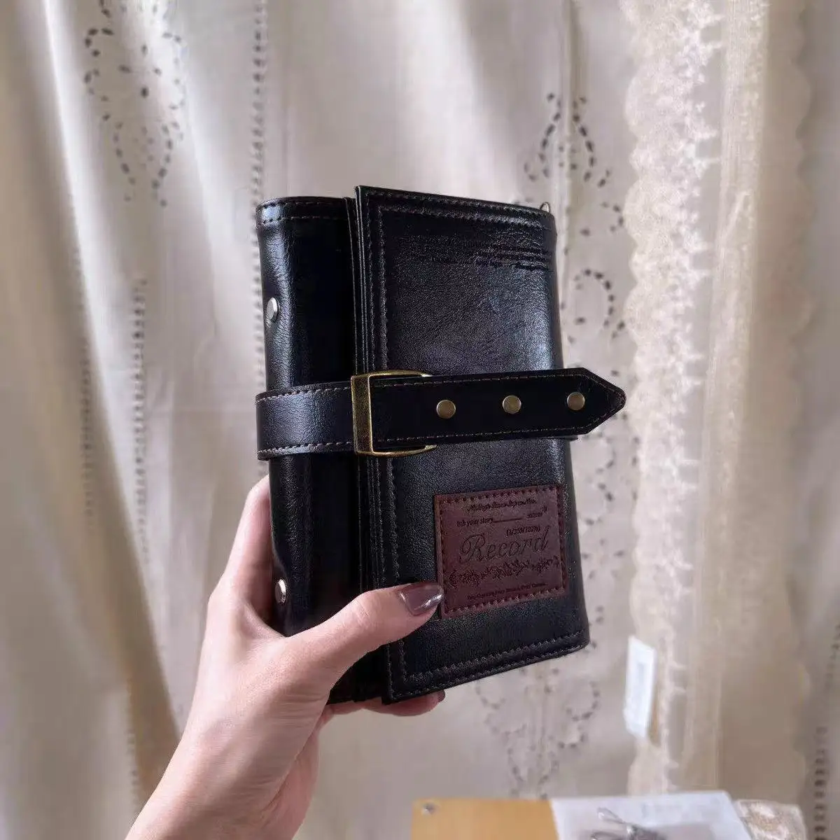 Carefully Selected Swiss-style A6 Tri-fold PU Leather